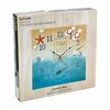 Taylor Precision Products 14-In. x 14-In. Summertime Poly Resin Clock and Thermometer 5293763